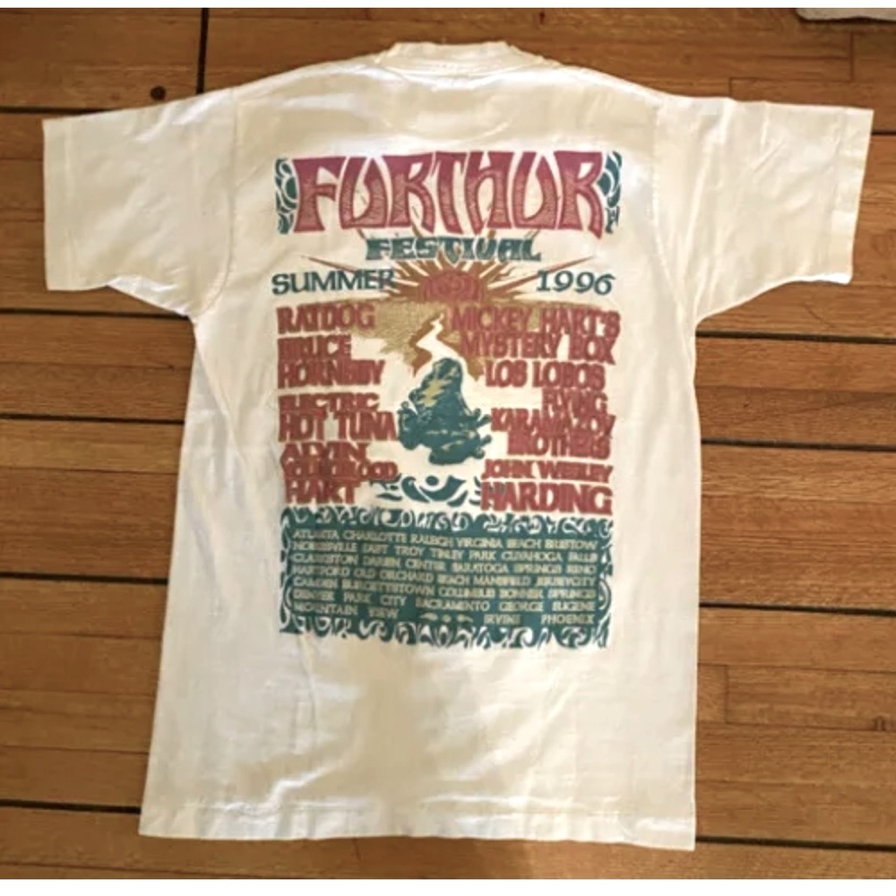 Grateful Dead Furthur Festival T-Shirt 1996 WEIR LESH Garcia VINTAGE SZ Large